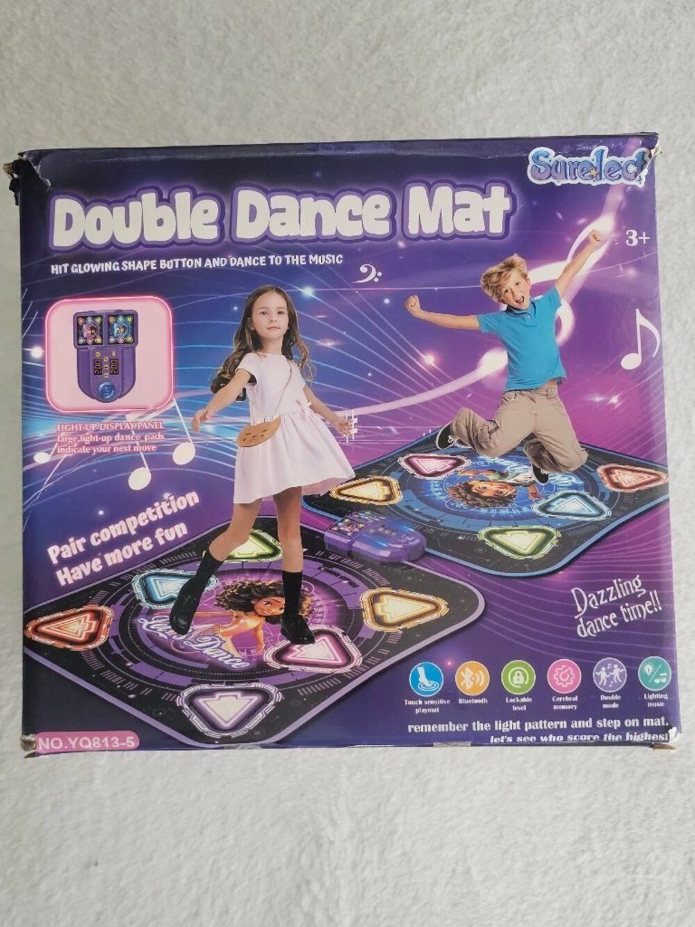 Dance Mat, 2025 Light Up 2-Player Opposing Dance Pad